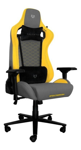 Silla Gamer Balam Rush Br-932875 Hasta 150kg Gris/amaril /v