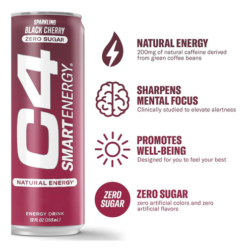 Cellucor C4 Smart Energy Drink - Combustible De Rendimiento