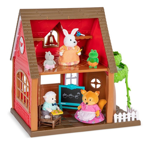 Imagen 3 de 4 de Lil Woodzeez Escuela De Campo Con Accesorios Jardin Ed