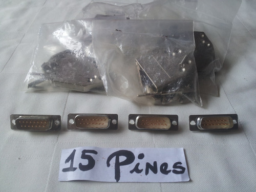 Carcasa De Metal Conector Interfaz Db15 - 15 Pines 