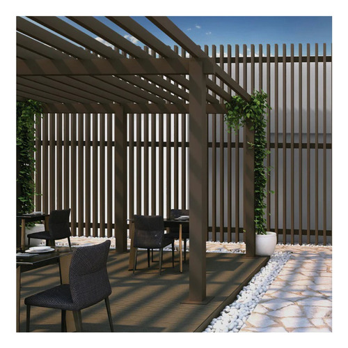 Viga Perfil Wpc 60mm X 40mm X 2900mm (co Extruded)