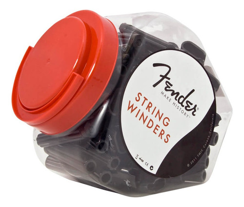 Encordoador Fender String Winder Bowl Preto Violão Guitarra