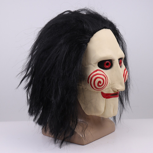 Fwefww Máscara Látex Saw Jigsaw, Máscara Cosplay De Halloween