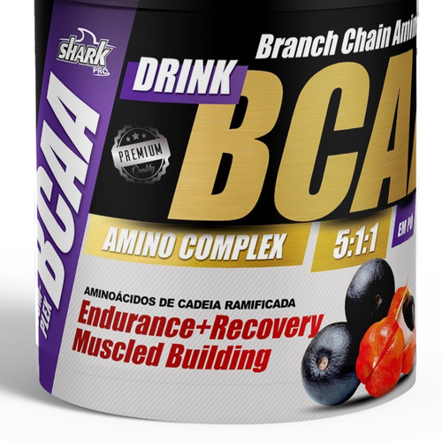 Bcaa Em Pó 5:1:1 Drink 300g Suplemento Premium 