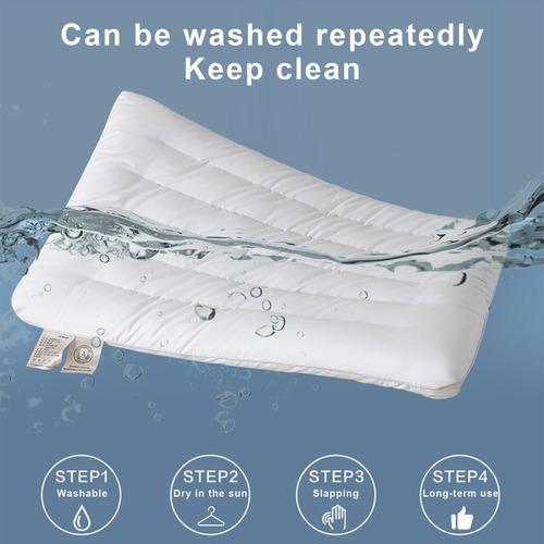 Almohada Baja Y Delgada, Almohada Suave Con Núcleo Bajo Home