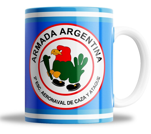 Taza Armada Argentina Malvinas 2 Escuadrilla De Caza Ataque