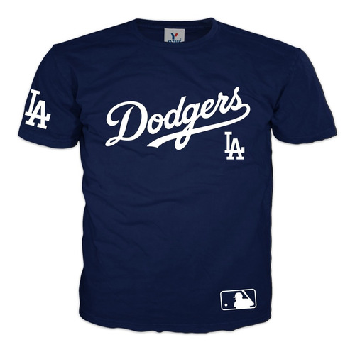 Playera Negra Dodgers Los Angeles Serie Mundial Respect Mod2