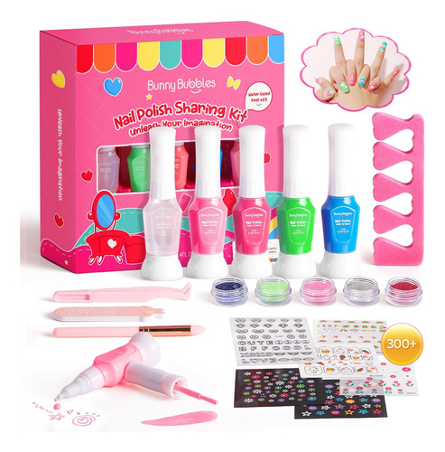 Kit De Esmalte De Uñas Para Niñas, Juego De Maquillaje De Uñ