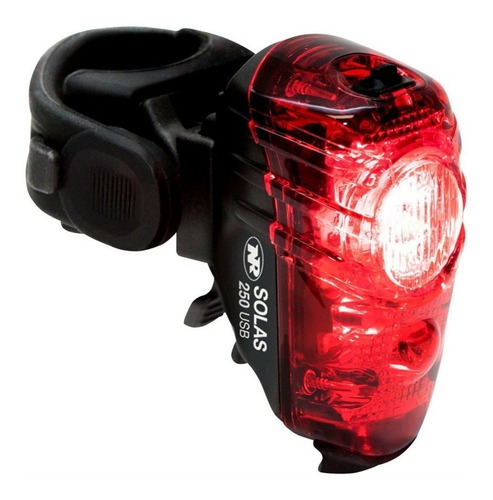 Luz Trasera De Bicicleta Nite Rider Solas 250 Lúmenes Color Negro/Rojo