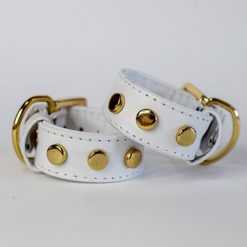 Pulseira Bracelete Couro Legítimo Haloween Ajustável Fivela Comprimento 17 Cm Cor Branco Diâmetro 0 Cm