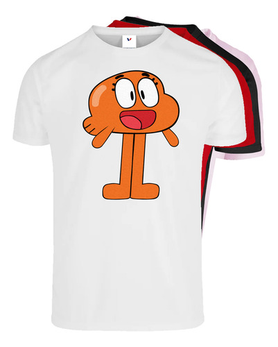 Playera Color  Para Hombre Caballero Gumbal #5