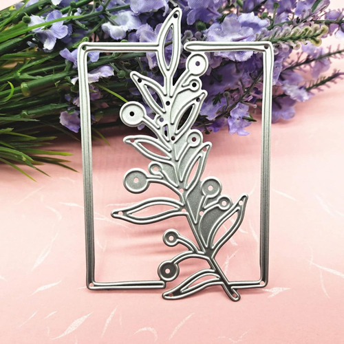 Troqueles De Metal Para Árbol, Borde De Encaje De Flores, Tr