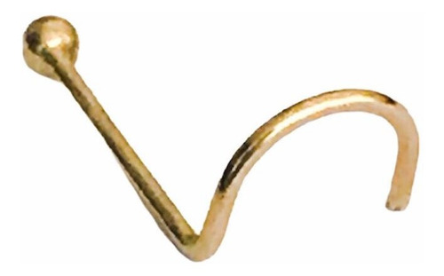 Imagem 2 de 6 de Piercing De Nariz Bolinha 1,5mm Em Ouro 18k