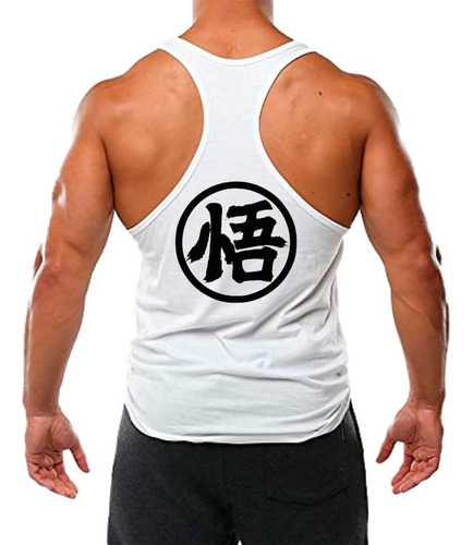 Playera Tank Para Gimnasio Goku Gold Gym Entrenamiento