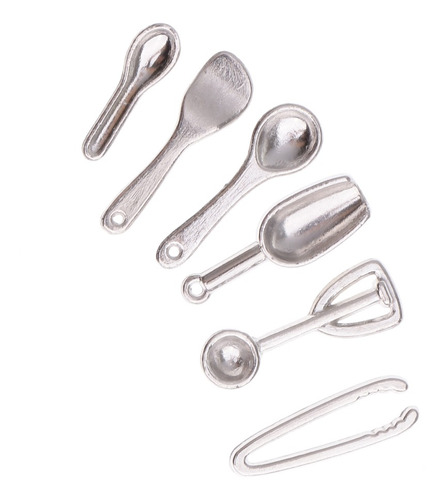 Imagen 4 de 5 de 6 Piezas 1:12 Set De Utensilios De Cocina En Miniaturas De