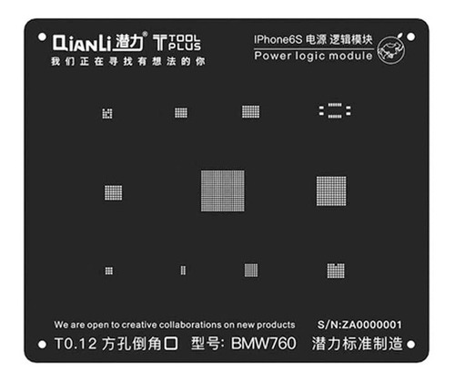 Stencil Power Logic Para iPhone 6s Qianli I Phone Tecnicos
