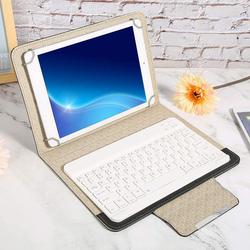 Funda Para Teclado Bluetooth Multifuncional Poliuretano +