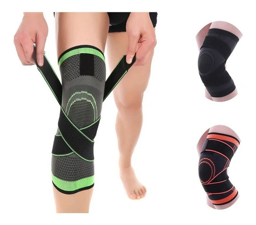 Imagen 1 de 9 de Rodillera Elastica De Compresion Gym Correr, Deportes