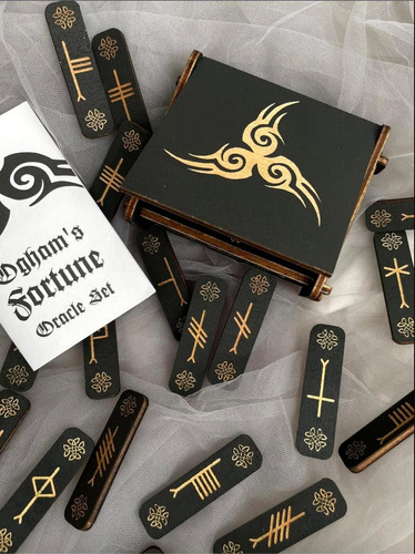 Ogham's Fortune Rune Set Ogham Runes Celta Altar Herram...
