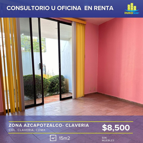Consultorio En Renta En Col. Claveria, Azcapotzalco, Cdmx.