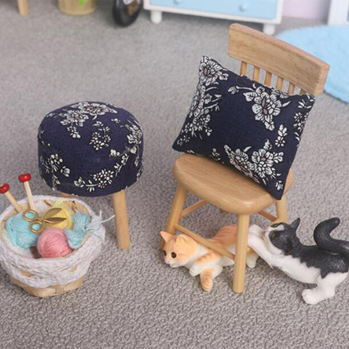 Set De Sillas En Miniatura Para Hogar De Muñecas, Estilo D