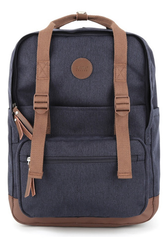 Mochila Okta 1085 Division Notebook Bolsillo De Atajo. Color Azul Y Marrón
