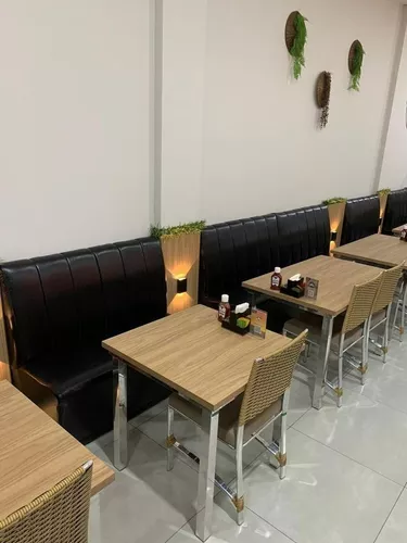 Sofá Booth Banco 1,20m Kit 8 unidades Marrom Para Restaurantes Bares  Lanchonete - Kaisova Estofados - Sofás - Magazine Luiza