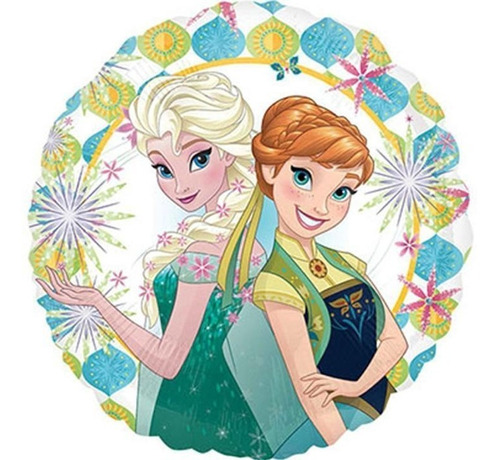 4 Globos Frozen Fever Verdes Met 18in Fiesta Decoracion