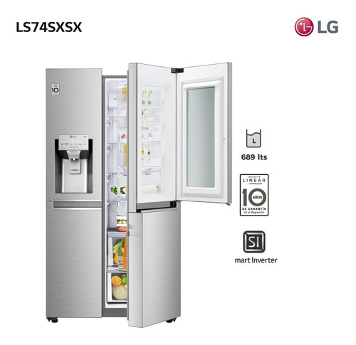Refrigerador Instaview 689l Ls74sxsx LG - Garantía Oficial