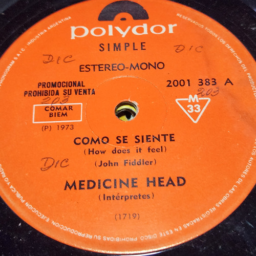 Simple Medicine Head Polydor C8