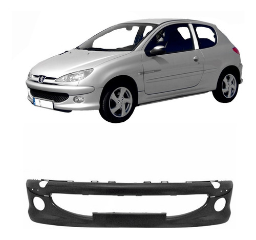 Parachoque  Peugeot 206 2004 Al 2012 Con Agujero Neblinero