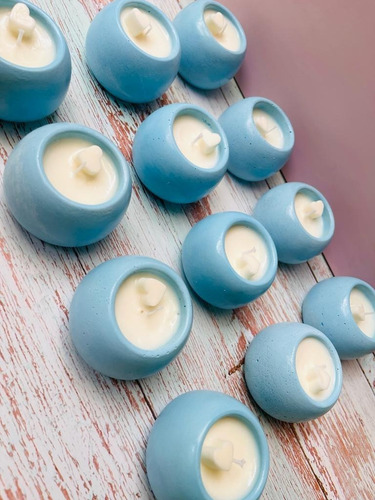 12 Piezas De Vela Aromática Ovalada Mini