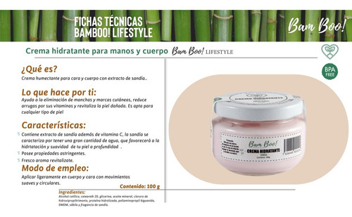 Imagen 2 de 2 de Crema Hidratante Cara Y Cuerpo Con Extracto De Sandía 100 G