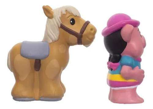 Pack X2 Muñecos Ruz Reino Infantil Doña Pancha Y Percherón +3