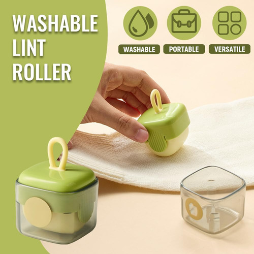 Rodillo De Pelusa Portátil, Mini Removedor Reutilizable De 2
