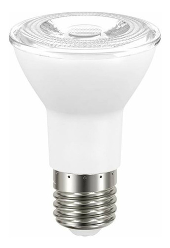 Kit 6x Spot Embutir Duplo Par20 Face Plana C/ Lamp. 7w 3000k Estrutura Branco 127/220v