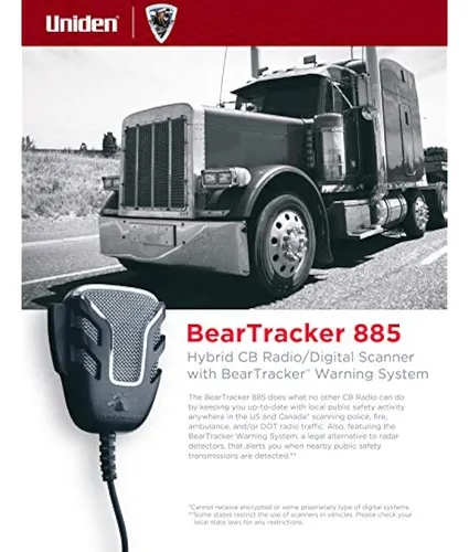 Uniden Beartracker 885 - Radio Cb Híbrida Con Todas Las