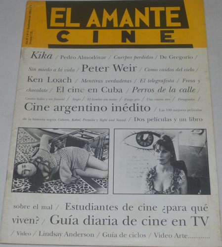 Revista El Amante Nº3 Cine Kika Peter Weir Cine En Cuba C30