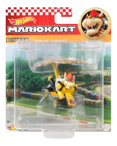 Auto Mariokart Personajes Con Planeador Original Hot Wheels