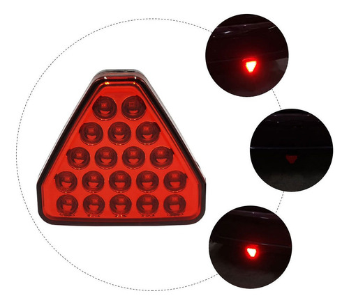 Lámpara De Freno Led Universal Impermeable Para Luz Trasera