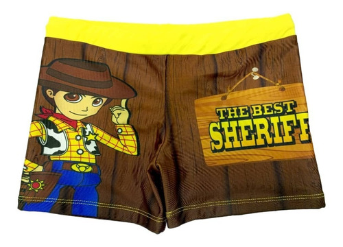 Traje De Baño Tipo Boxer De Sheriff Woody