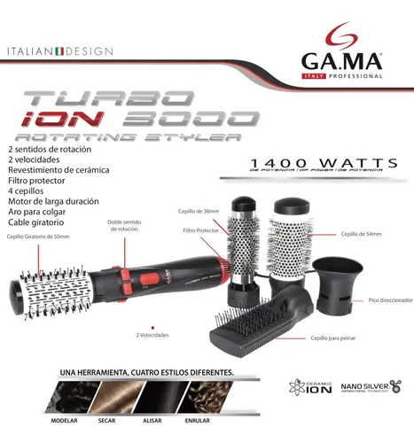 Cepillo gama modelador turbo ion 3000 rotating styler hot sale
