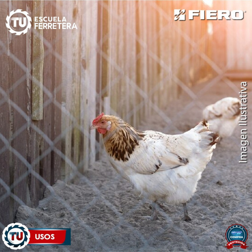 Malla Acero Galvanizado Hexagonal 13 Mmx0.90 M Fiero 44655