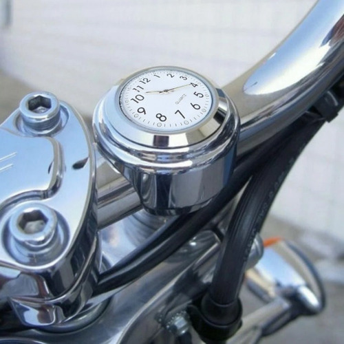 Imagem 1 de 5 de Relógio De Guidão Moto Custom Honda Harley Yamaha Suzuki Cb