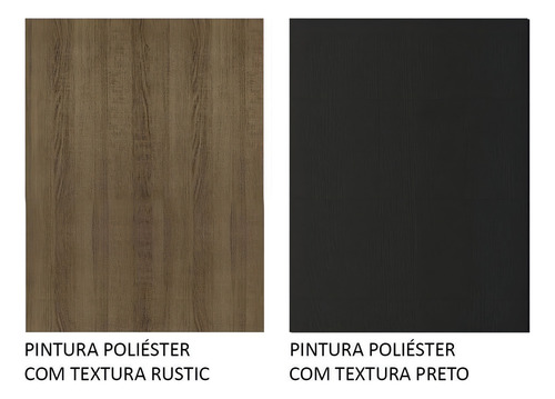 Cozinha Completa D Canto Emilly Space Madesa C Paneleiro Cor Rustic/Preto