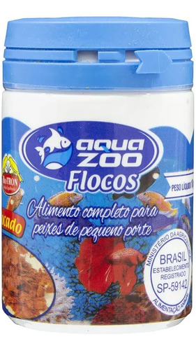 Alimentação Para Aquáticos Aqua Zoo Flocos - 10 G
