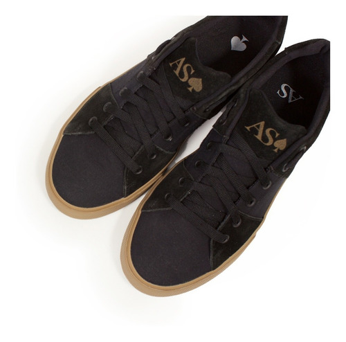 Imagen 5 de 8 de Zapatillas Urbanas Hombre Nauticas Lona Cuero Panchas Skate