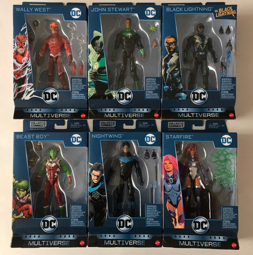 Batman Ninja Wave Teen Titans Completa Baf 6 Figuras Dc Mult (Usado)