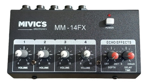 Mini Mezclador Analogico Marca Mivic's 4 Canales Mm-14fx