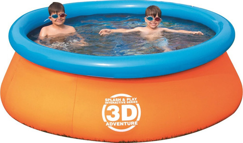 Piscina Inflable 3d Gomon Redonda 1610 Lts Bestway